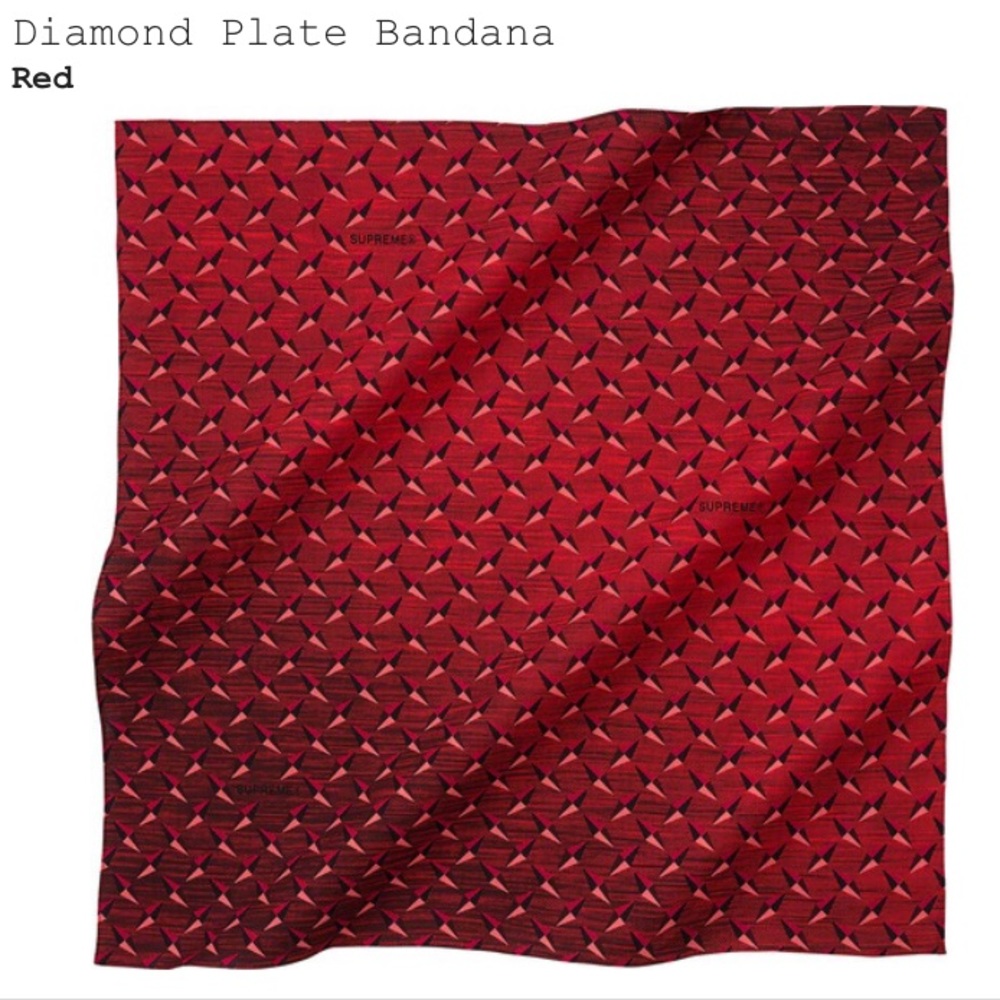 [SUPREME] Diamond Plate Bandana